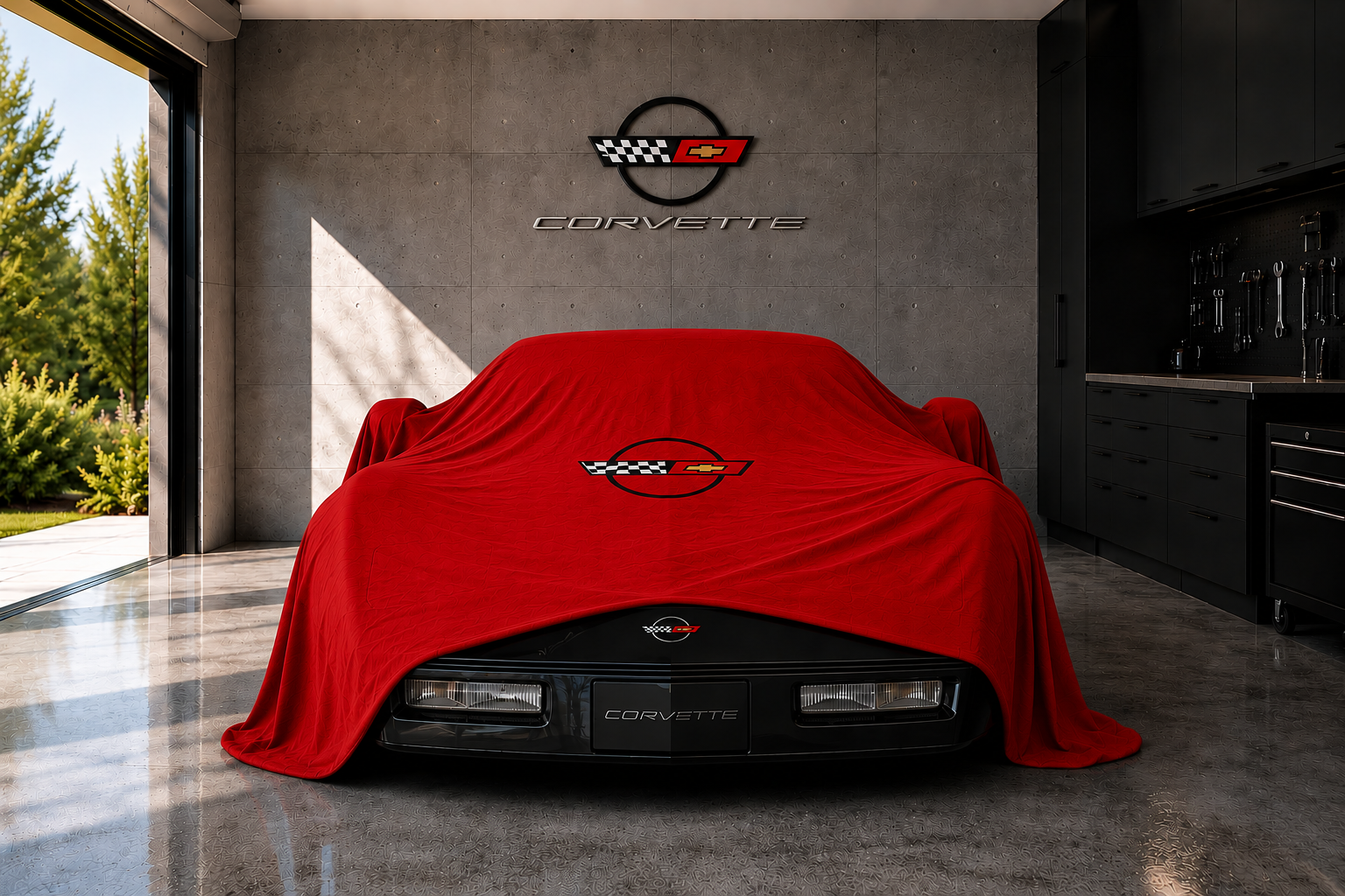 Indoor Car Cover Compatible with Corvette C4 Models – Dustproof, Soft Protection