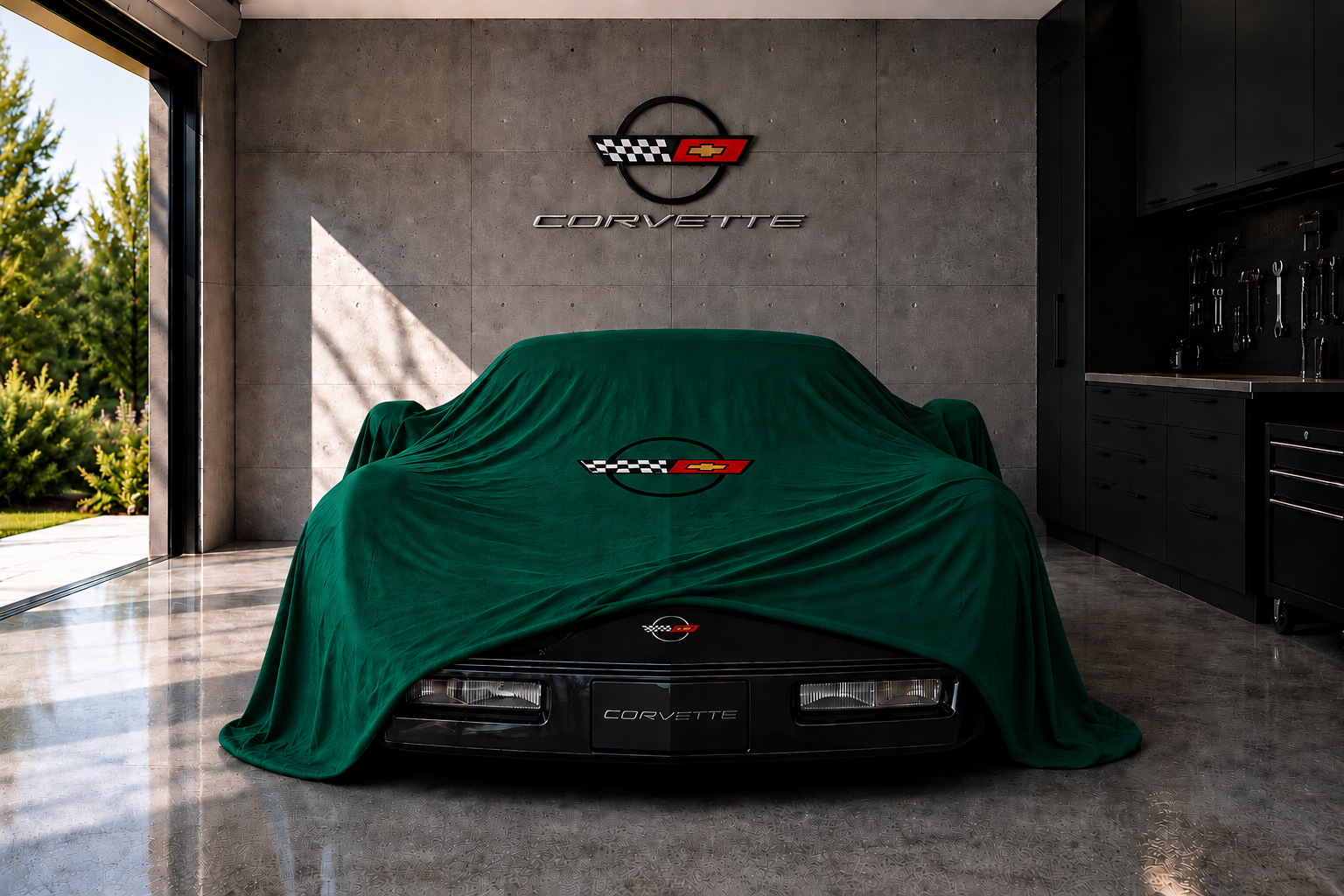 Indoor Car Cover Compatible with Corvette C4 Models – Dustproof, Soft Protection