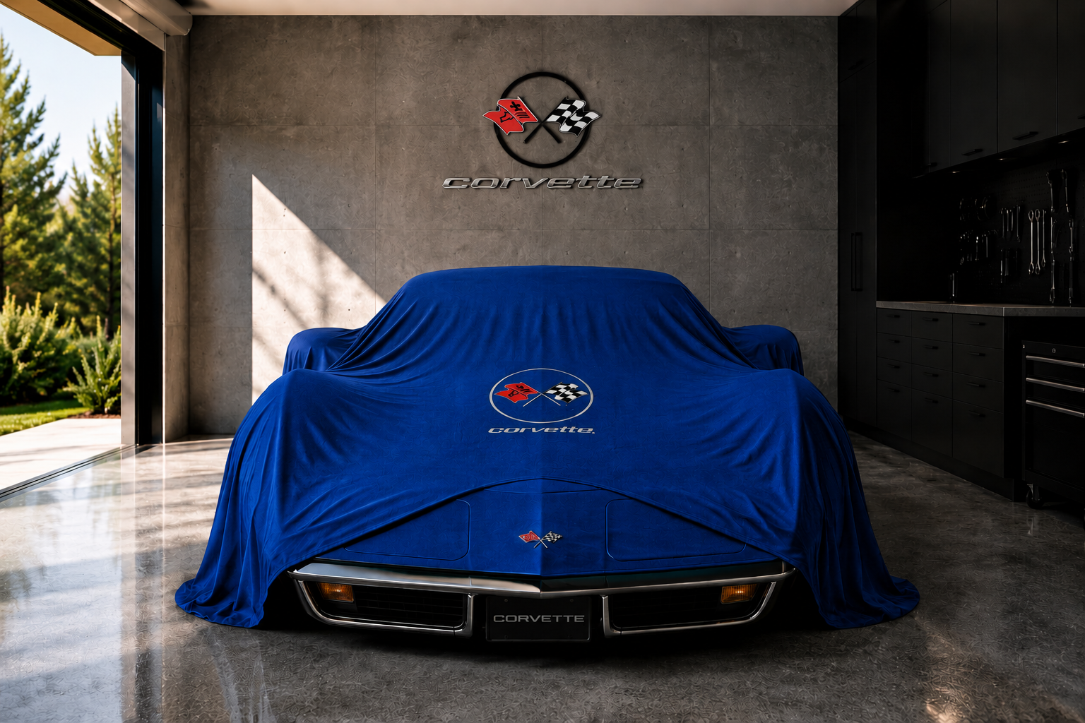 Indoor Car Cover Compatible with Corvette C3 Models – Dustproof, Soft Protection