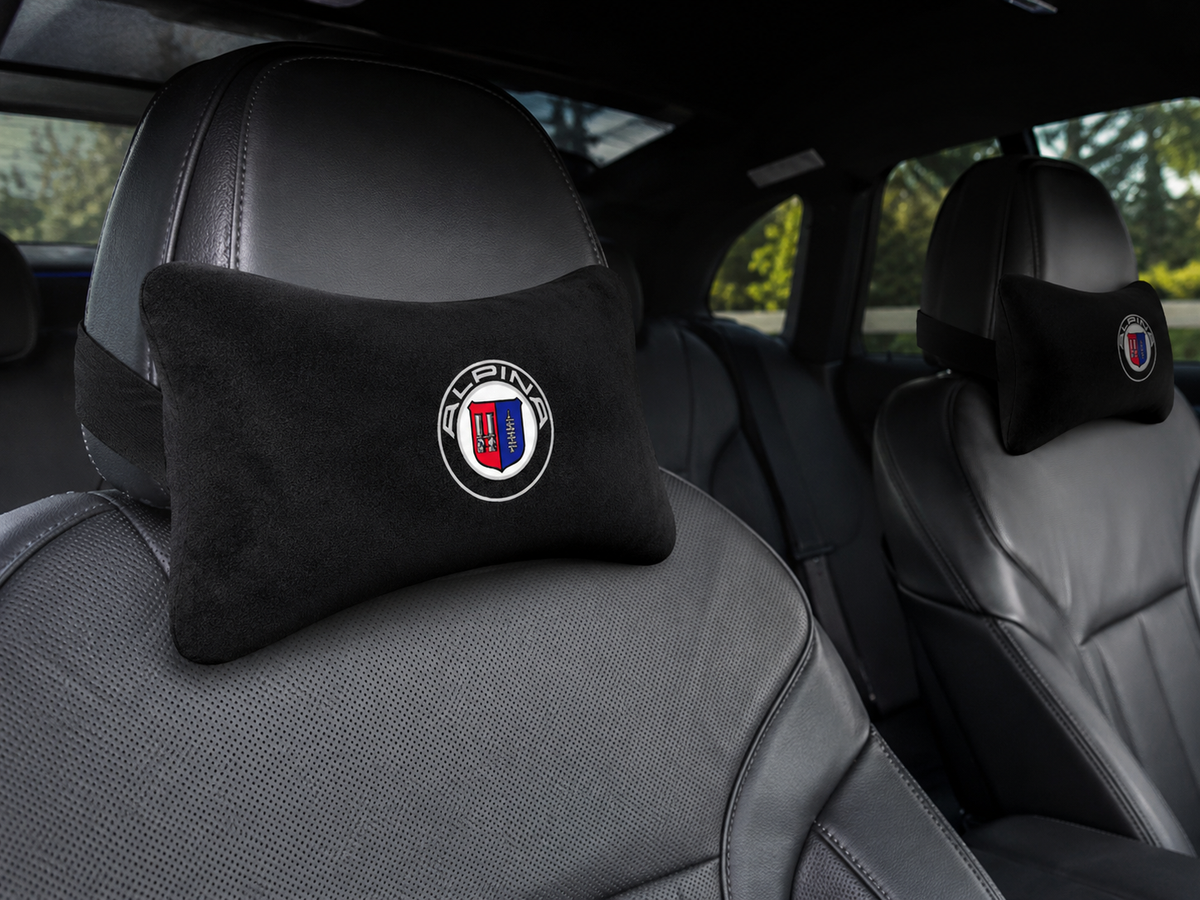 Bmw Alpina Velvet Neck Pillow, 2pcs