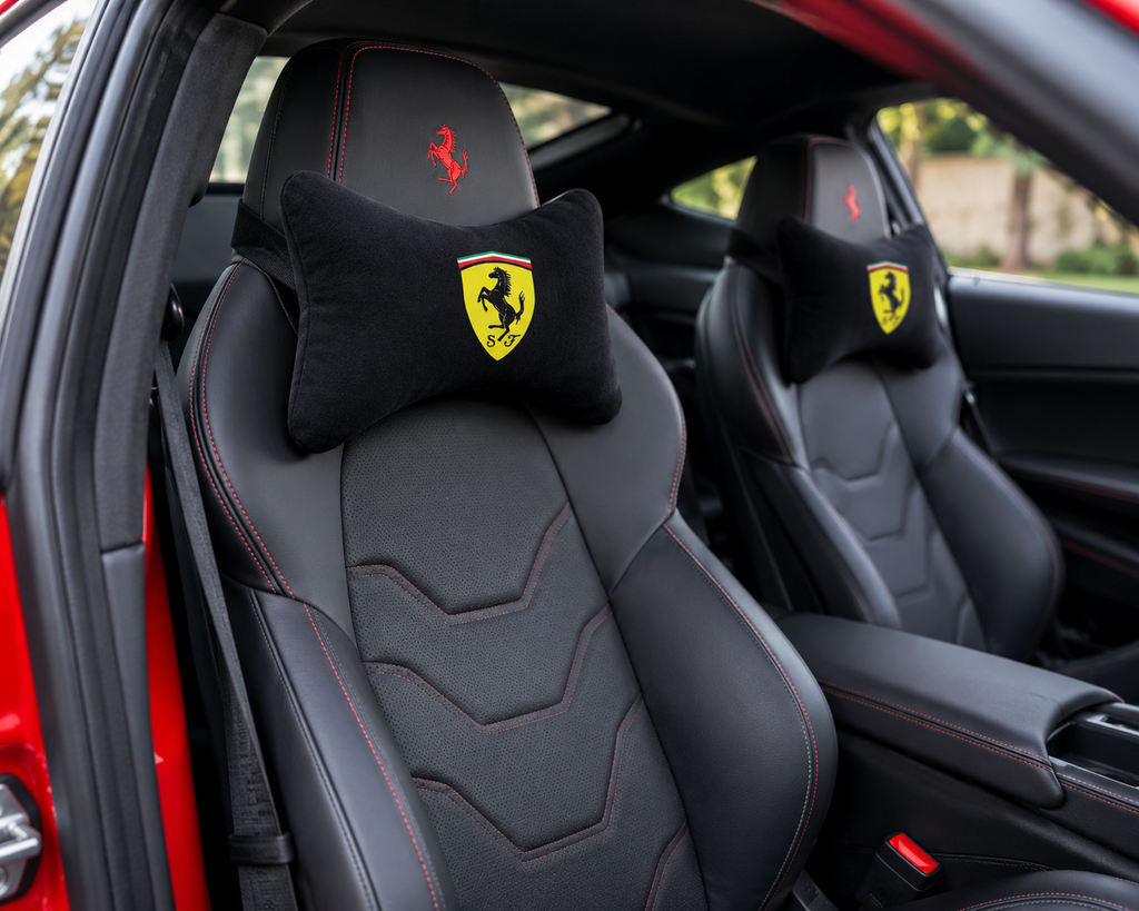 Ferrari Velvet Neck Pillow, 2pcs