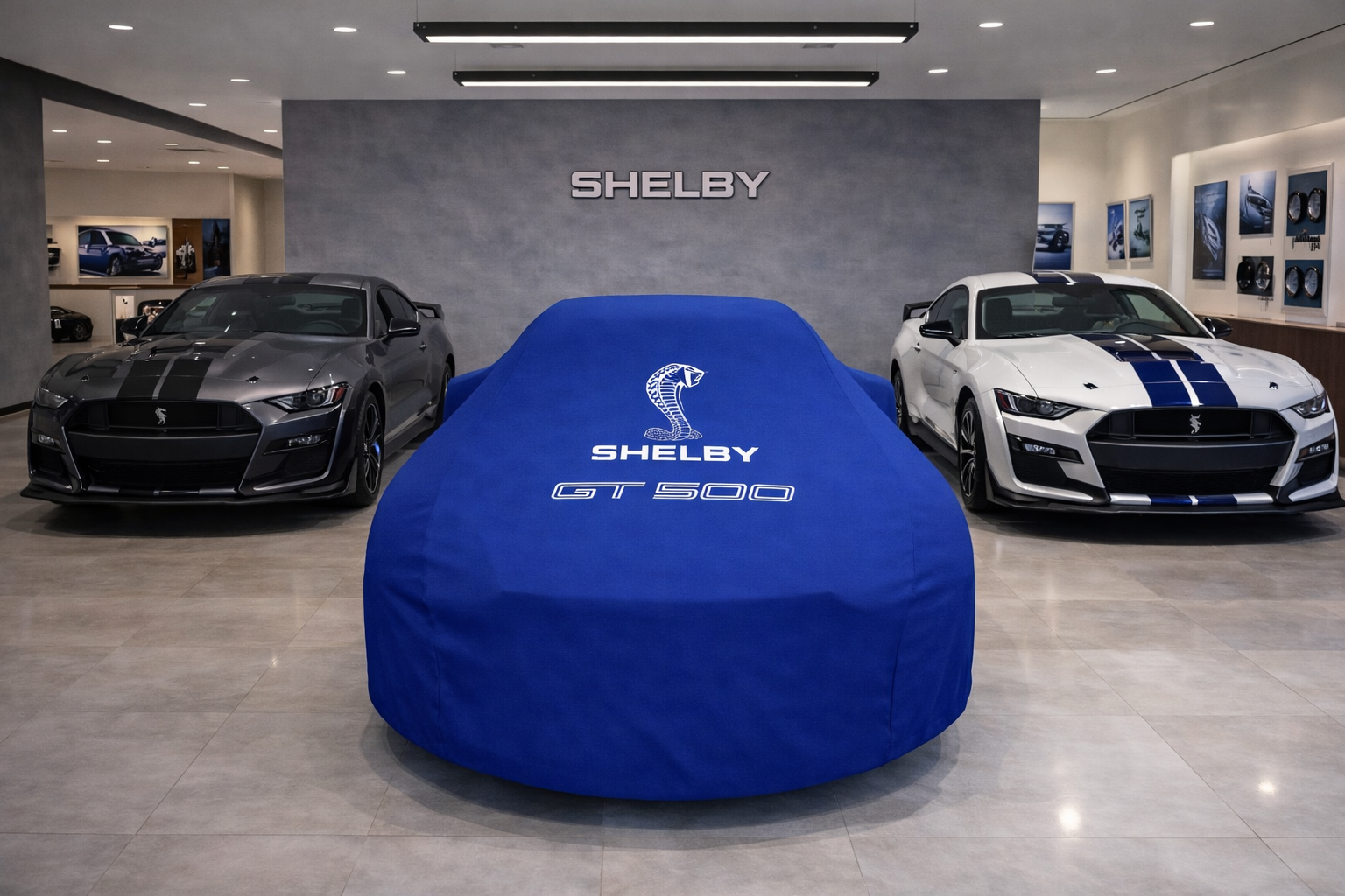 Indoor Car Cover Compatible with Shelby GT500 Models – Dustproof, Soft Protection