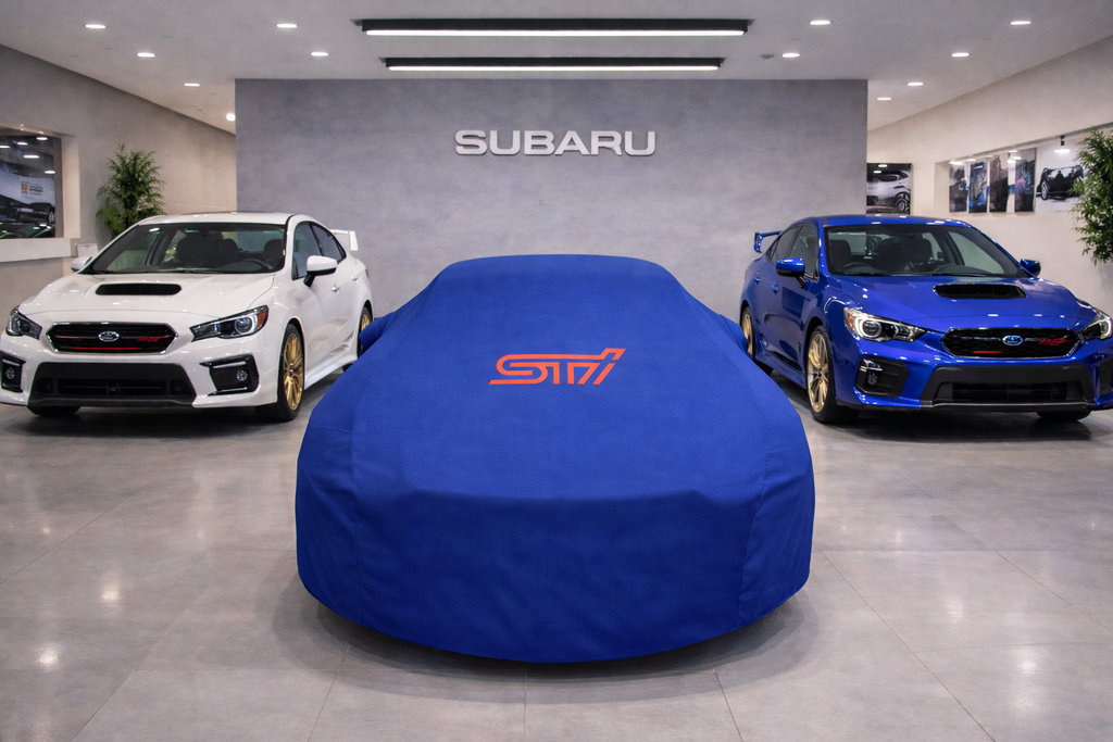 Indoor Car Cover Compatible with Subaru STI Models – Dustproof, Soft Protection