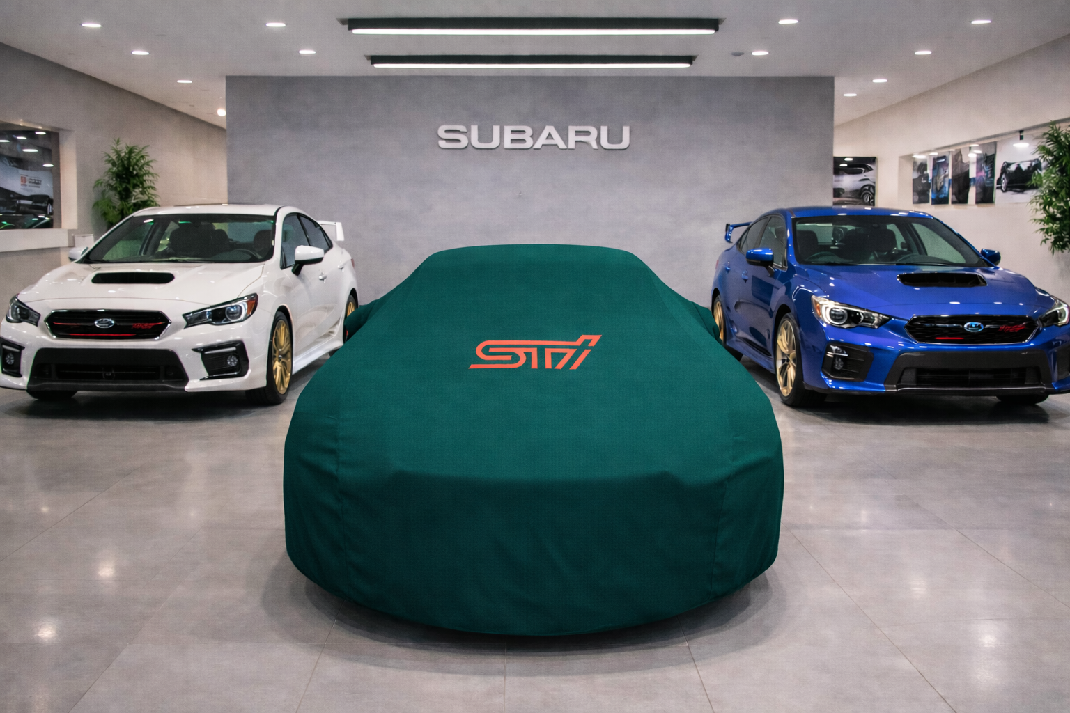 Indoor Car Cover Compatible with Subaru STI Models – Dustproof, Soft Protection