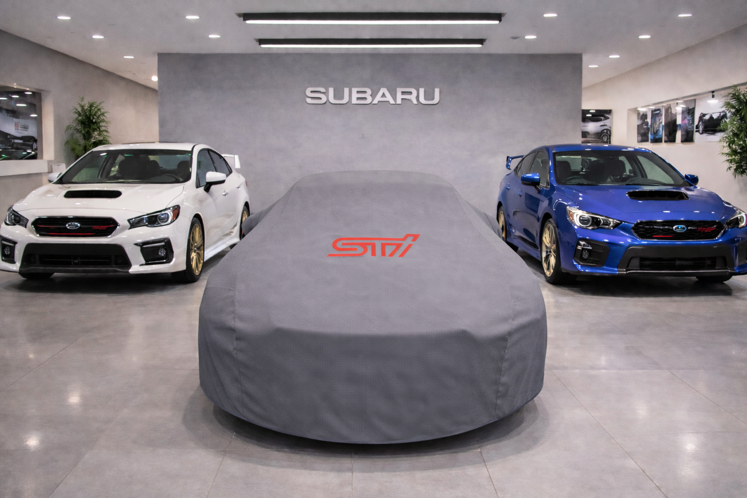 Indoor Car Cover Compatible with Subaru STI Models – Dustproof, Soft Protection
