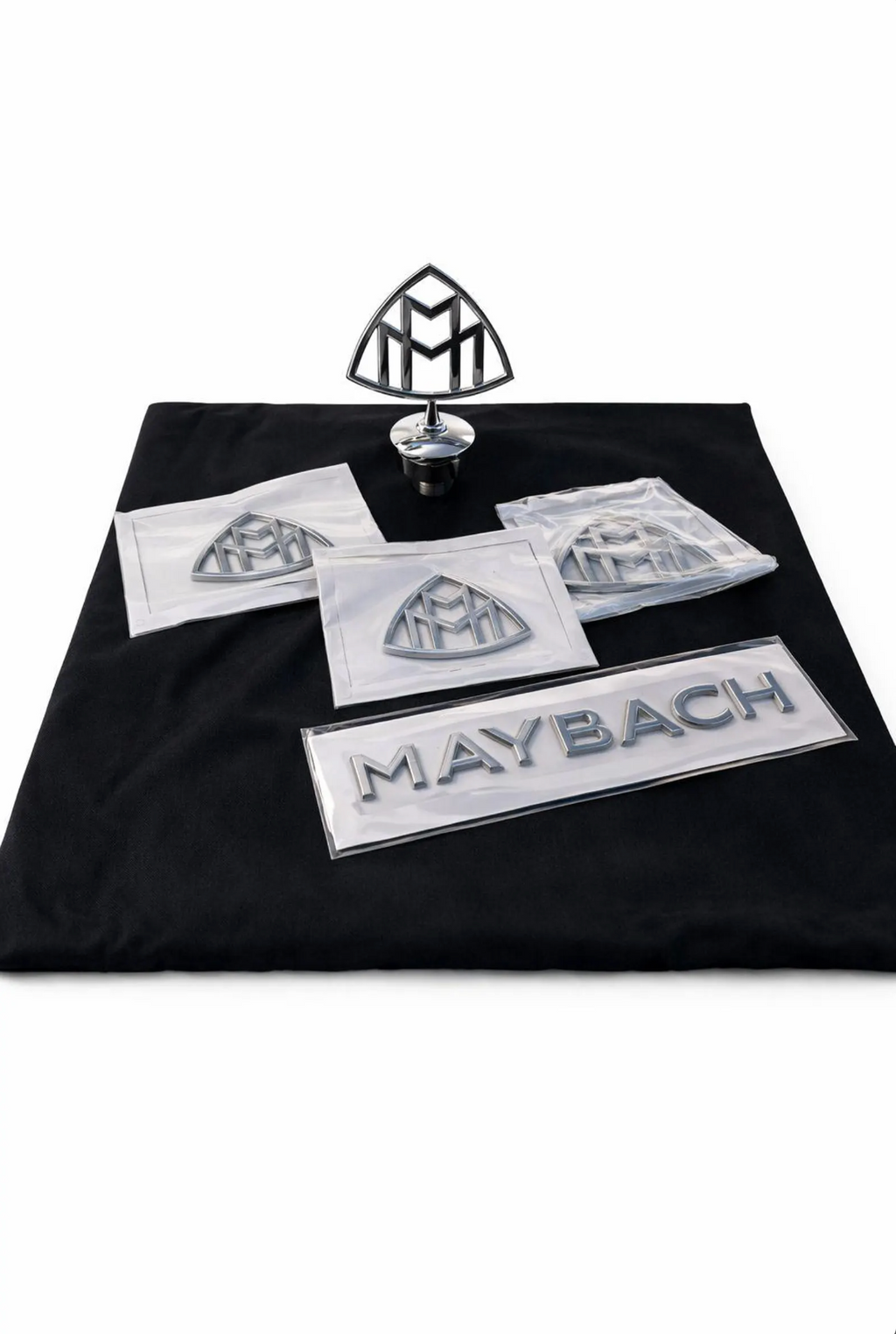 Luxury Maybach Emblem & Hood Ornament Set 5 Piece Premium Collection