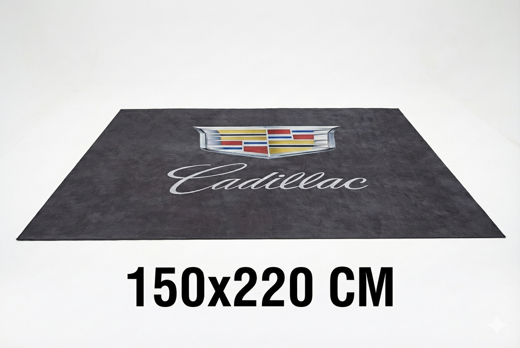 Cadillac Garage Mat – Non-Slip Premium Rug for Home & Car Display (59×86”)