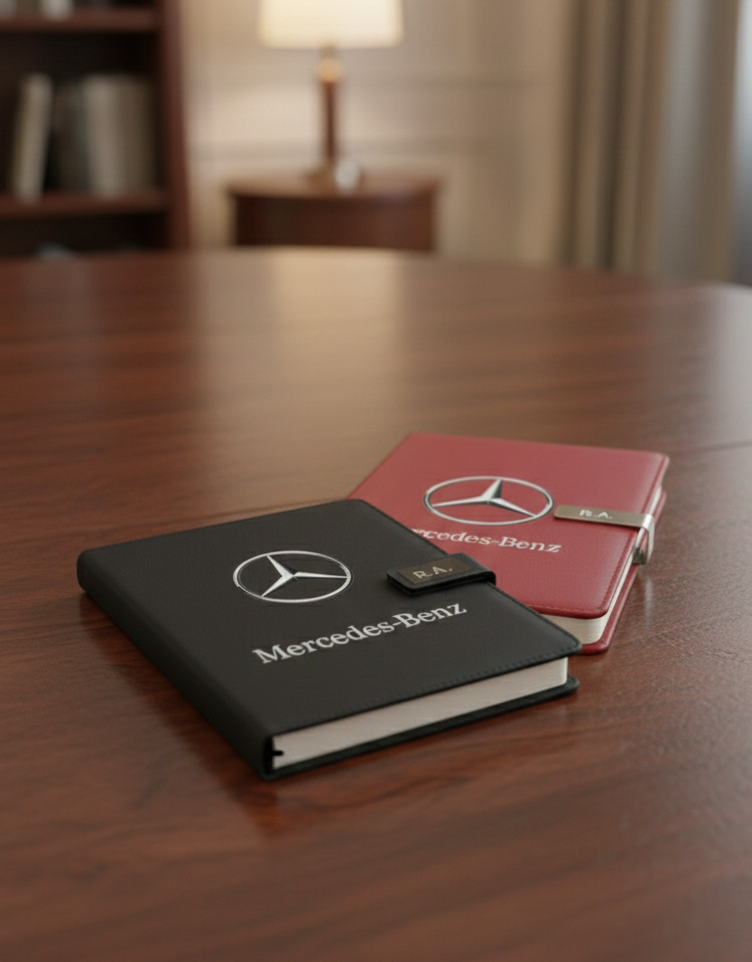 M.Benz AMG Journal Notebook Customizable initials