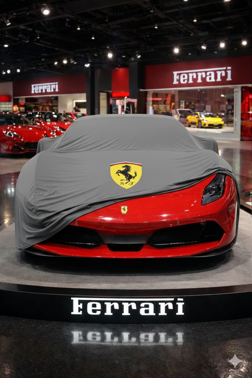 Indoor Car Cover Compatible with Ferrari Models – Dustproof, Soft Protection