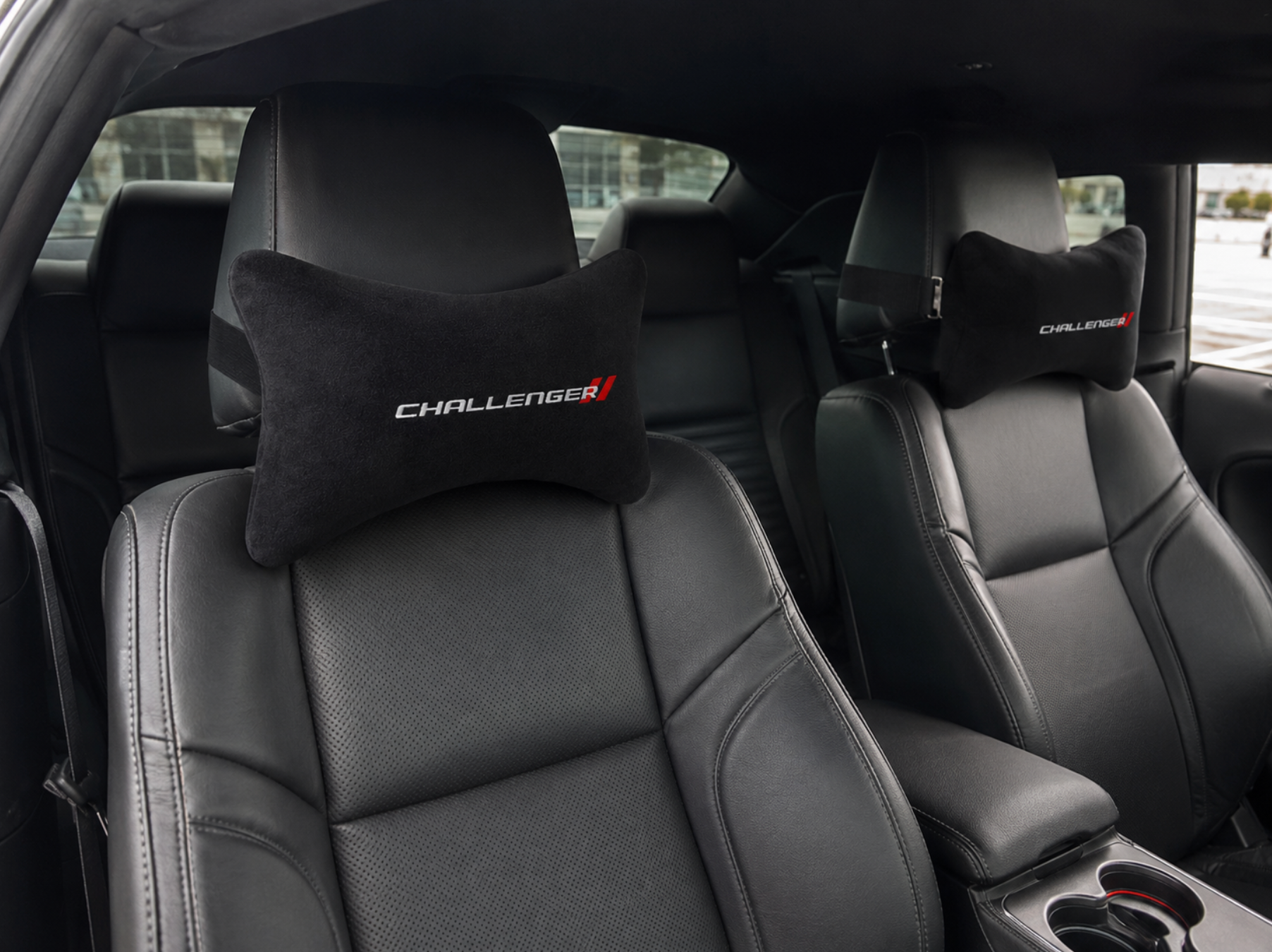 DODGE Velvet Neck Pillow, 2pcs ( Challenger-Viper-Srt )