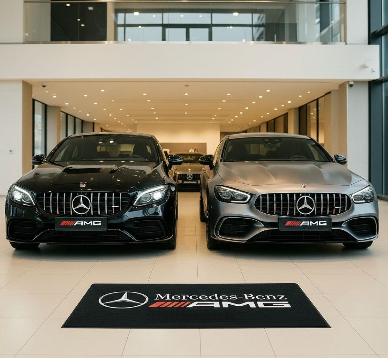 Mercedes Benz AMG Garage Mat – Non-Slip Premium Rug for Home & Car Display (59×86”)