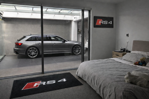 Audi RS4 Garage Floor Mat – Premium Parking Mat 60x87 Inches