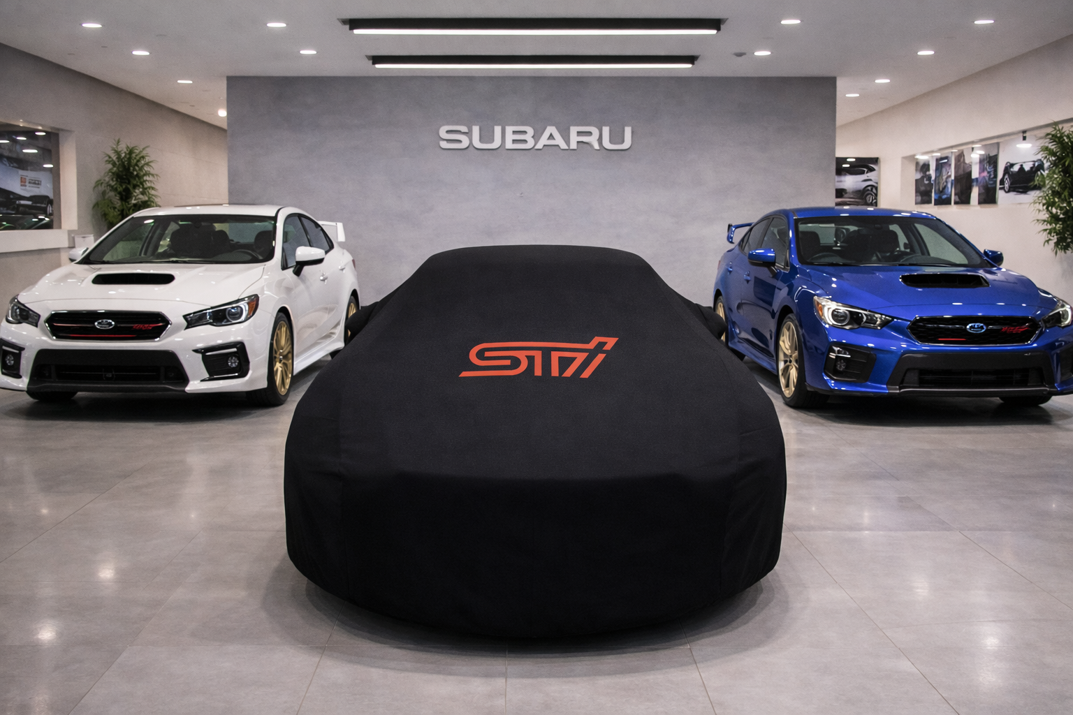 Indoor Car Cover Compatible with Subaru STI Models – Dustproof, Soft Protection