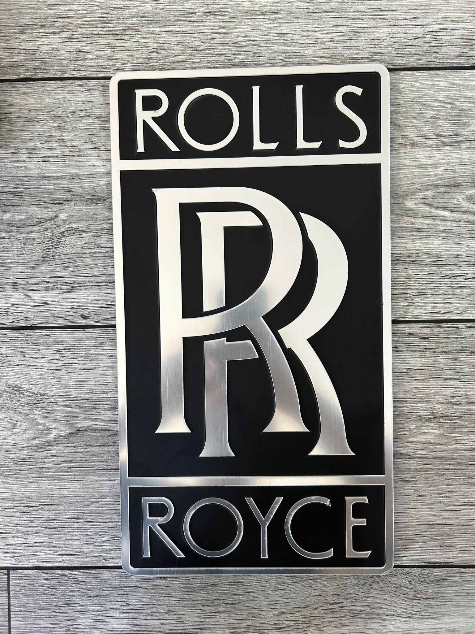 Rolls Royce Wall Sign for Garage – Premium Wall Decor for Car Enthusiasts