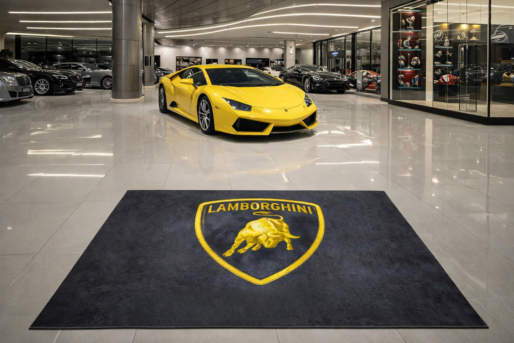 Lamborghini Garage Mat – Non-Slip Premium Rug for Home & Car Display (59×86”)