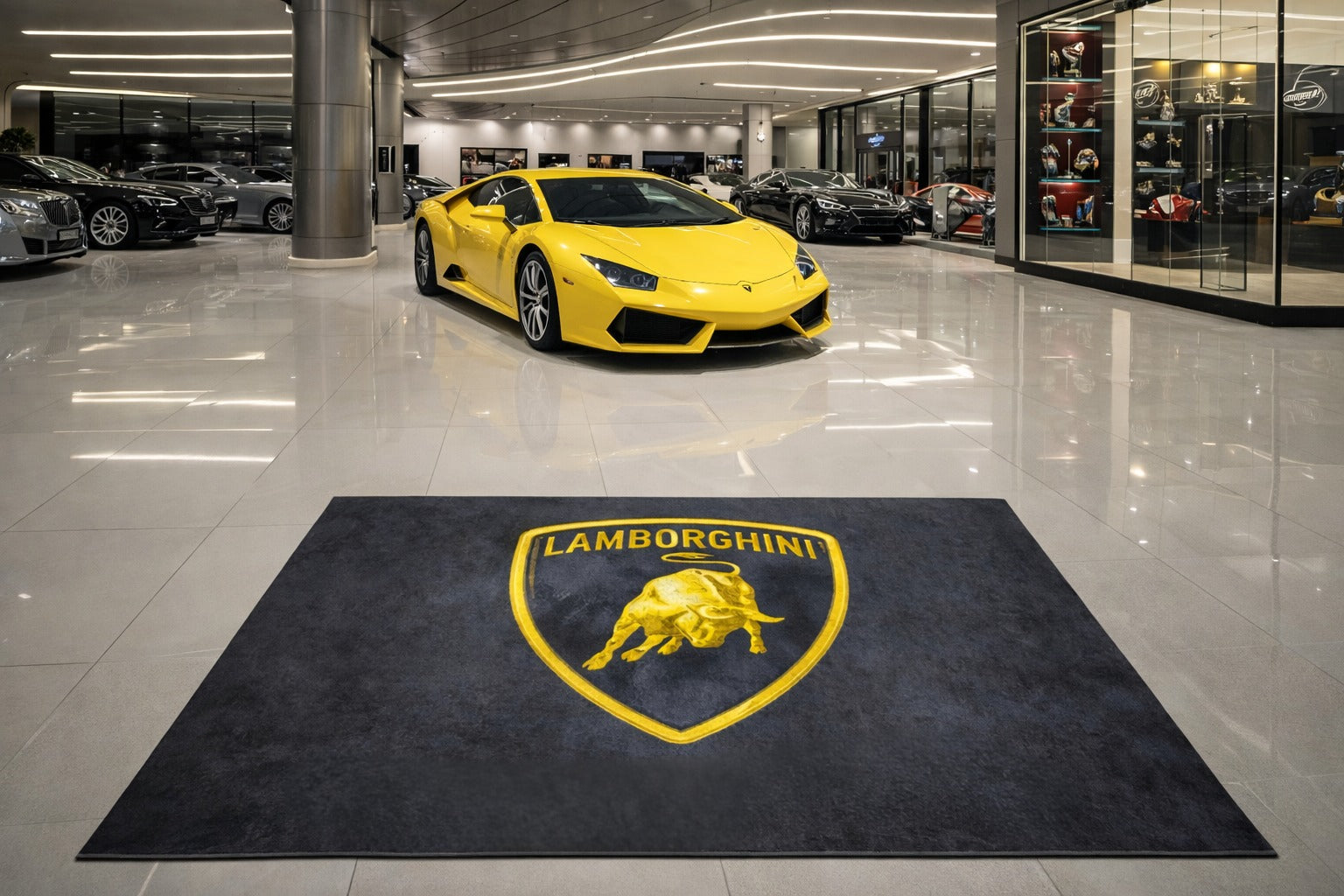 Lamborghini Garage Mat – Non-Slip Premium Rug for Home & Car Display (59×86”)