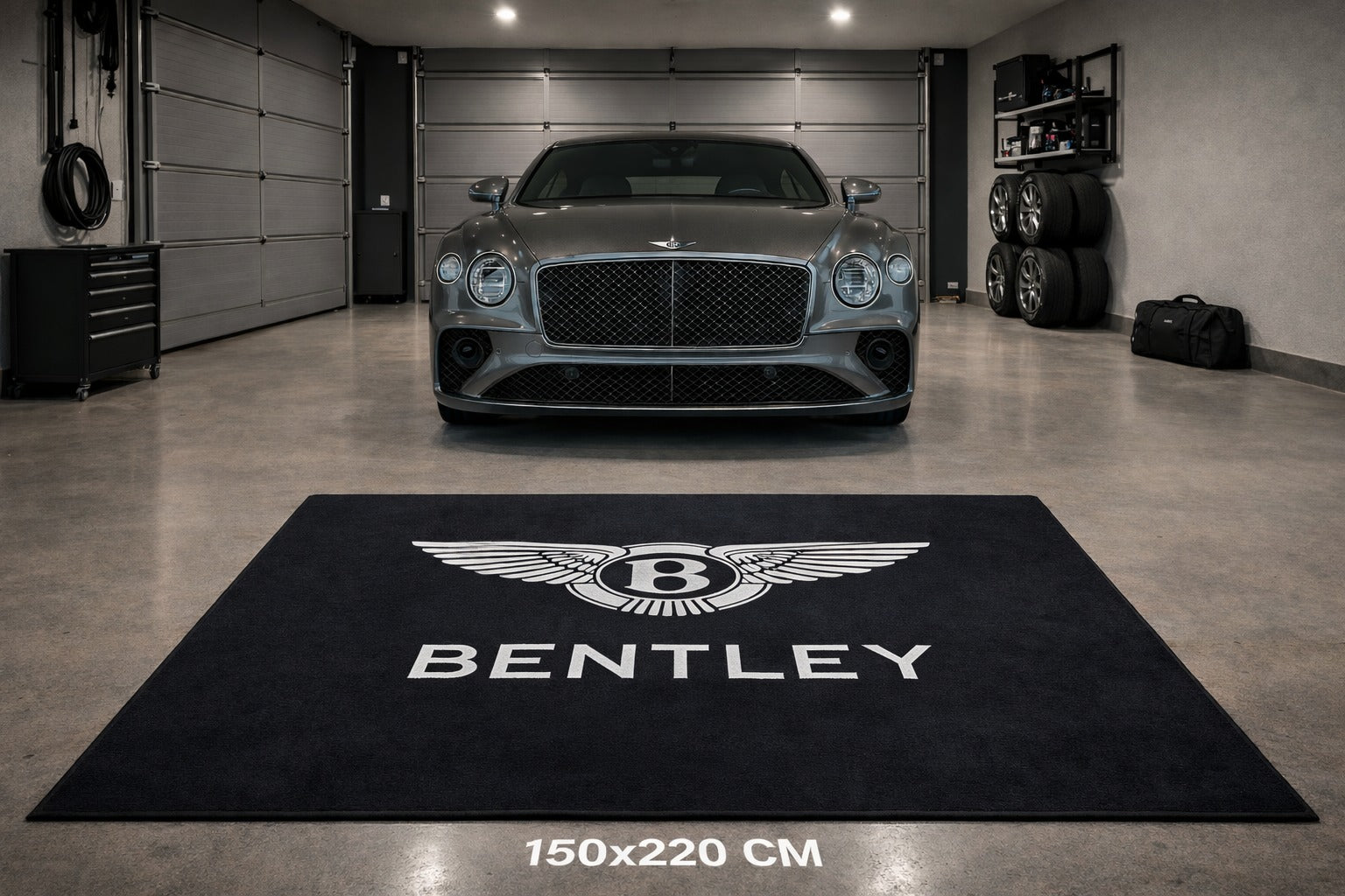 Bentley Garage Mat – Non-Slip Premium Rug for Home & Car Display (59×86”)