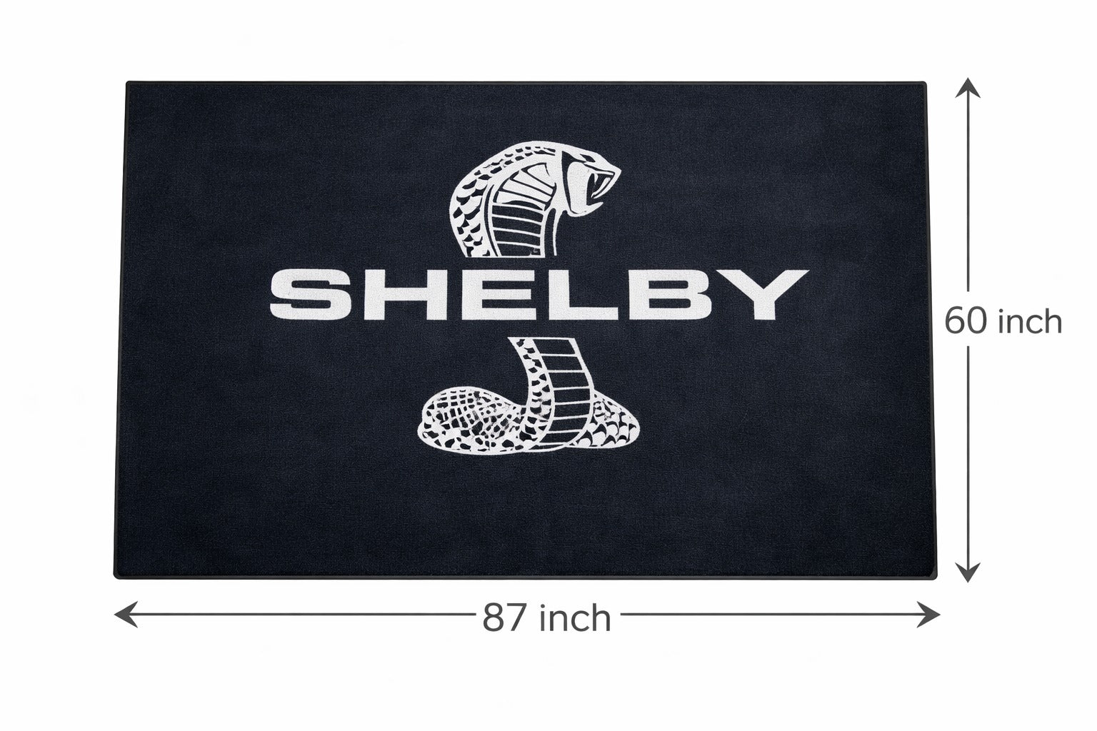 Shelby Garage Mat – Non-Slip Premium Rug for Home & Car Display (59×86”)