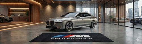 BMW M Performance Garage Mat – Non-Slip Premium Rug for Home & Car Display (59×86”)