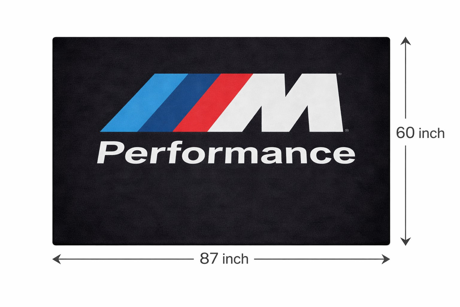 BMW M Performance Garage Mat – Non-Slip Premium Rug for Home & Car Display (59×86”)