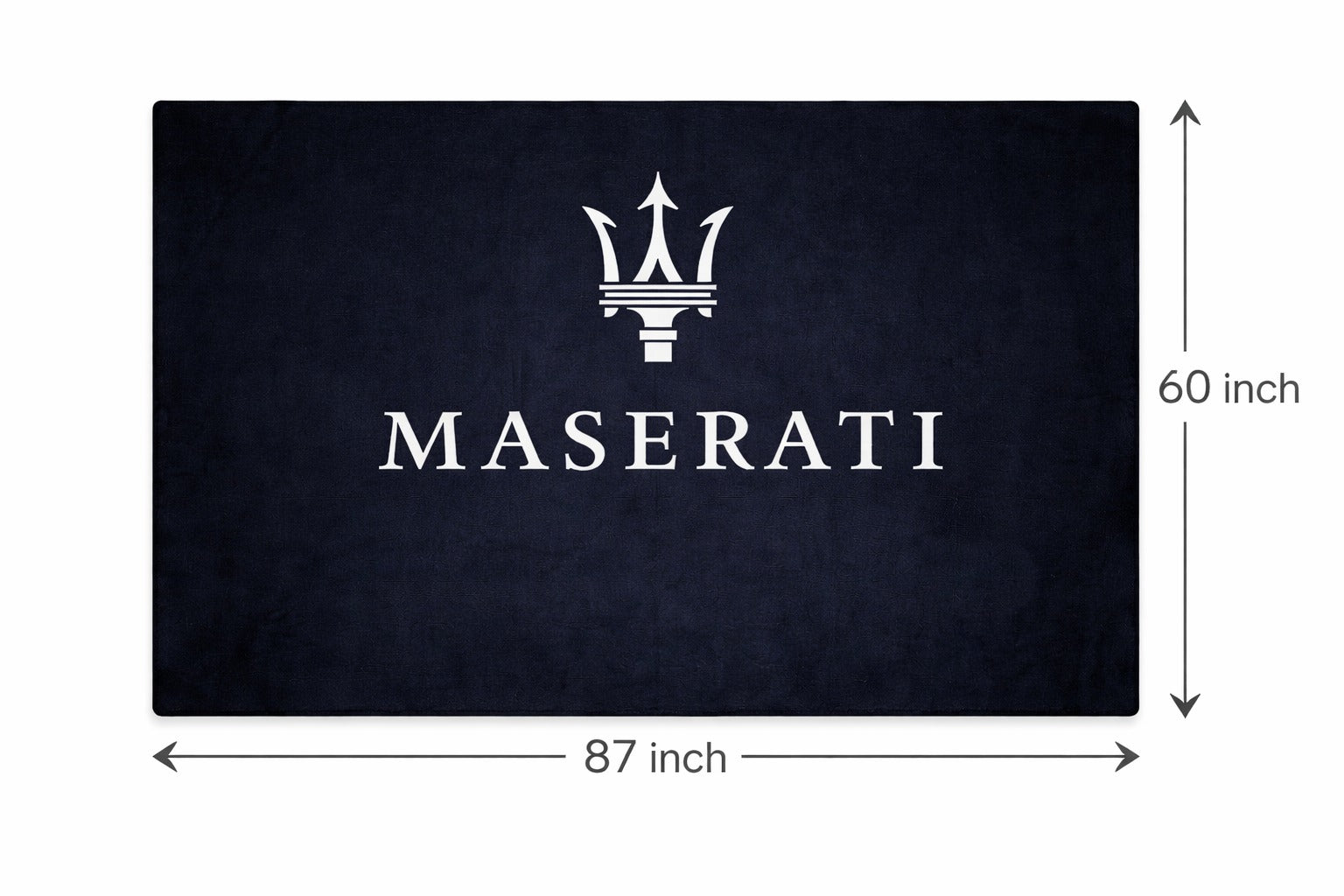 Maserati Garage Mat – Non-Slip Premium Rug for Home & Car Display (59×86”)