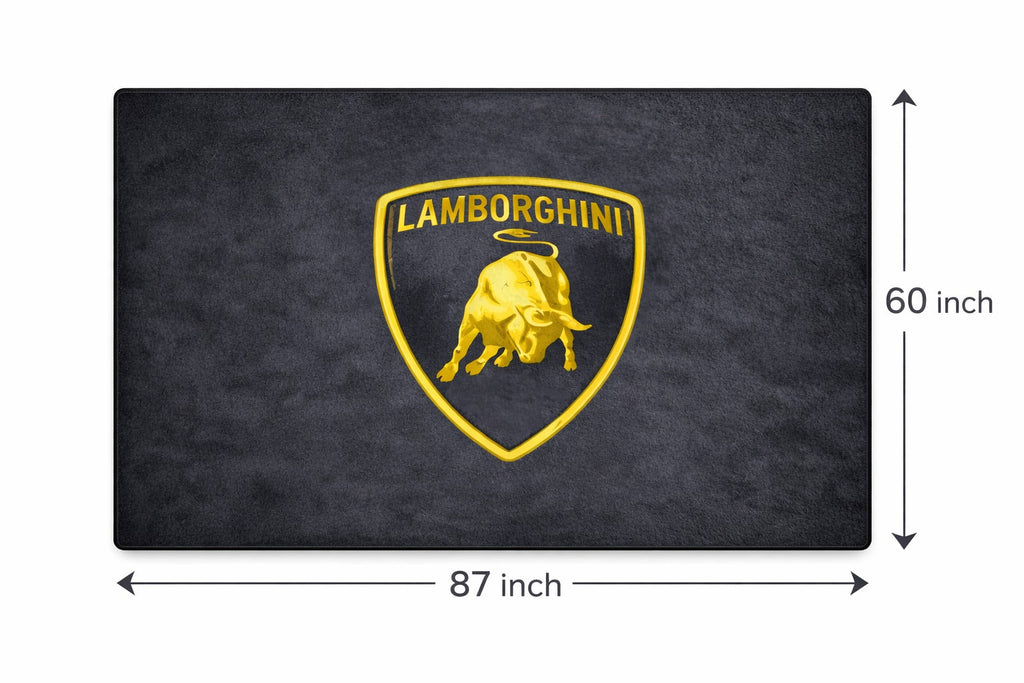 Lamborghini Garage Mat – Non-Slip Premium Rug for Home & Car Display (59×86”)