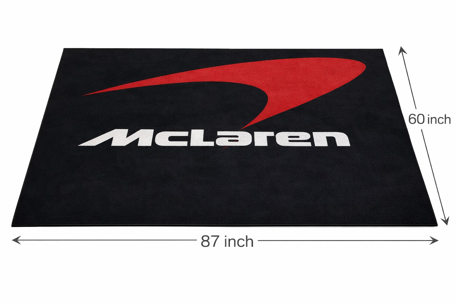 Mclaren Garage Mat – Non-Slip Premium Rug for Home & Car Display (59×86”)