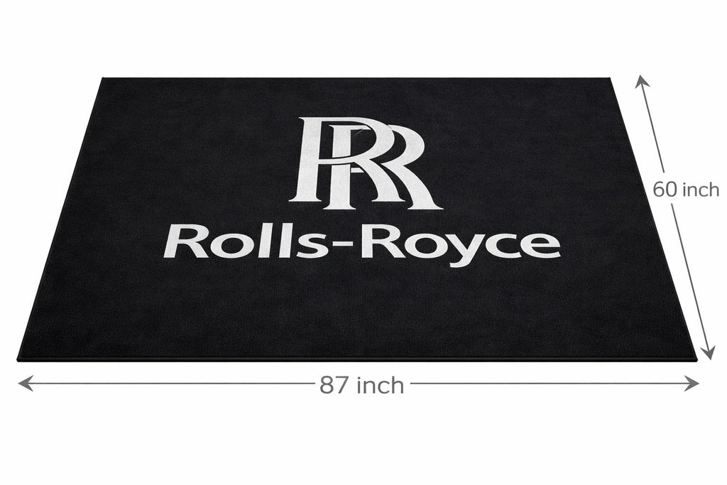 Rolls Royce Garage Mat – Non-Slip Premium Rug for Home & Car Display (59×86”)