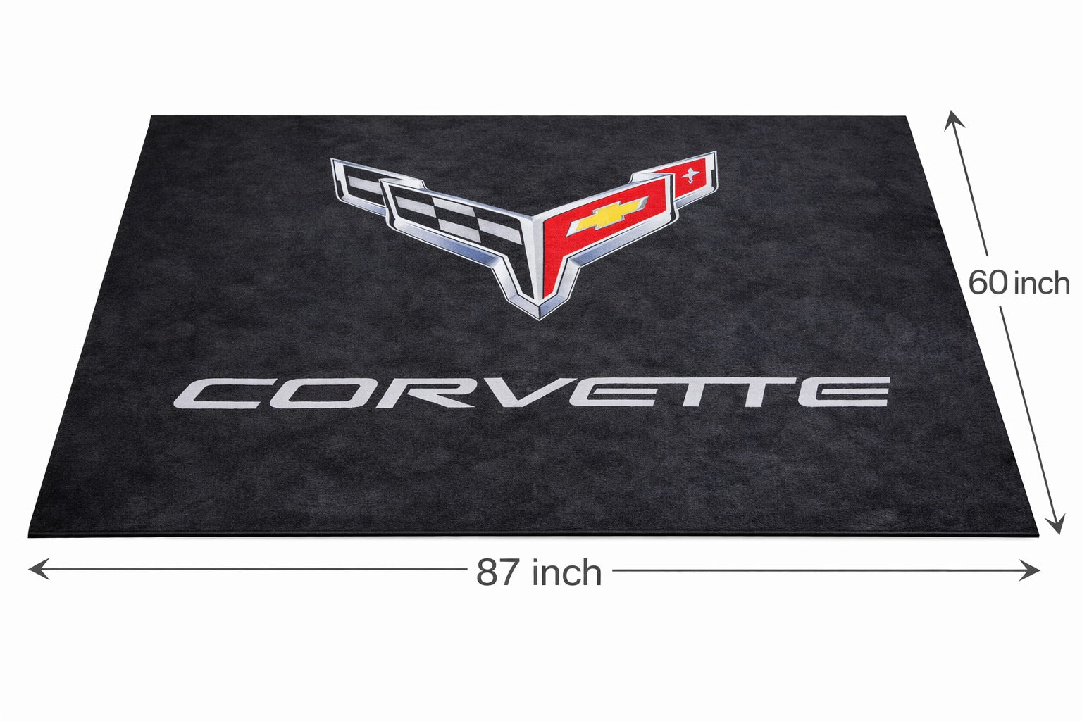 Corvette Garage Mat – Non-Slip Premium Rug for Home & Car Display (59×86”)