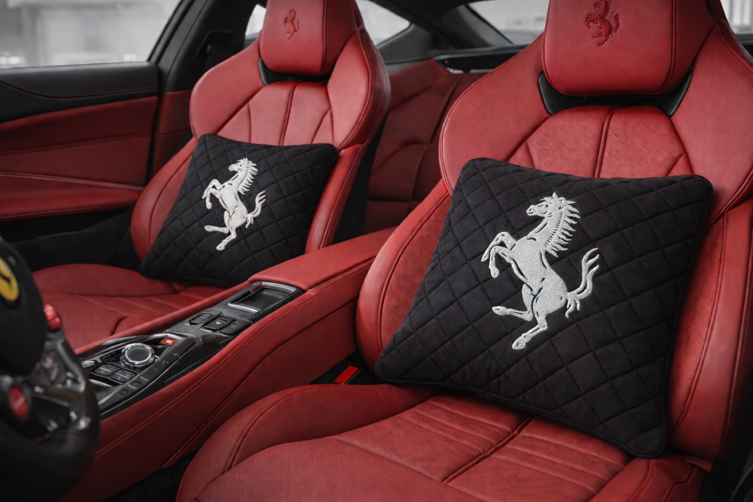 Ferrari Velvet Lumbar Cushion - 2 PCS