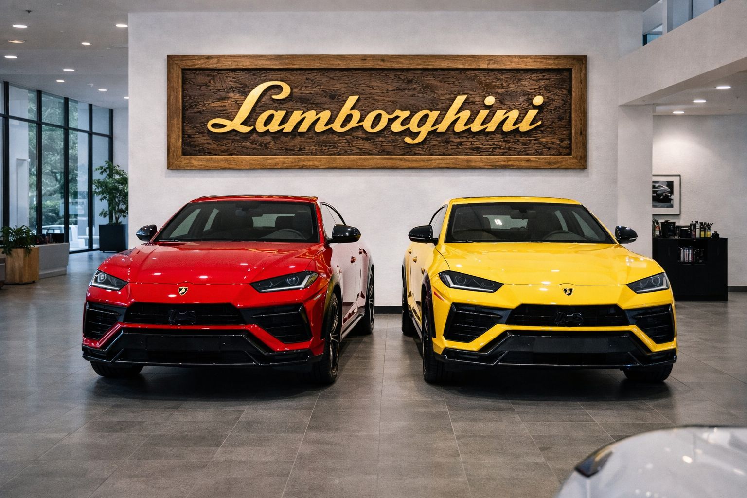 Hand-Carved Lamborghini Wooden Wall Art – Luxury Garage & Showroom Decor