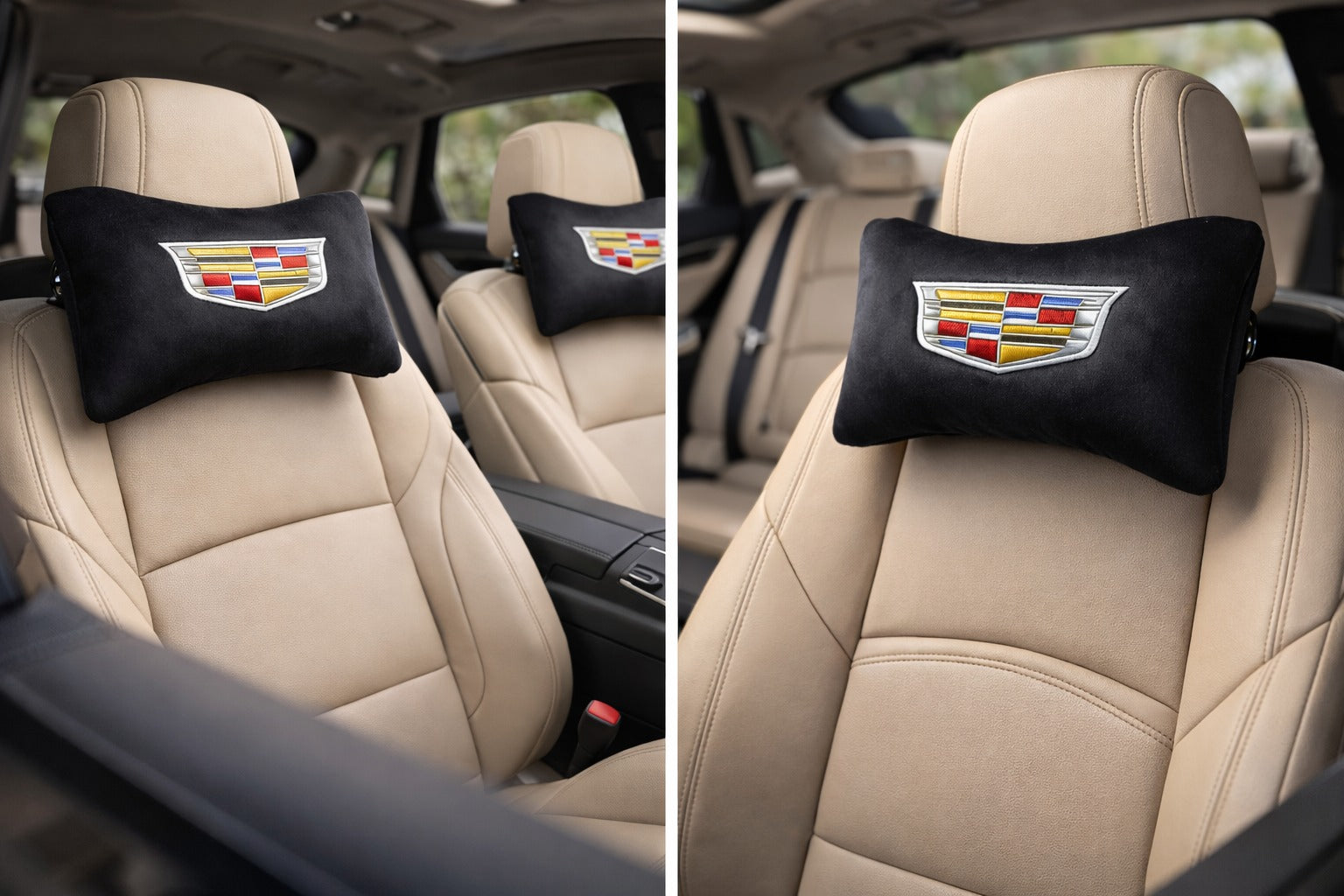 Cadillac Alcantara Neck Pillow - 2 PCS