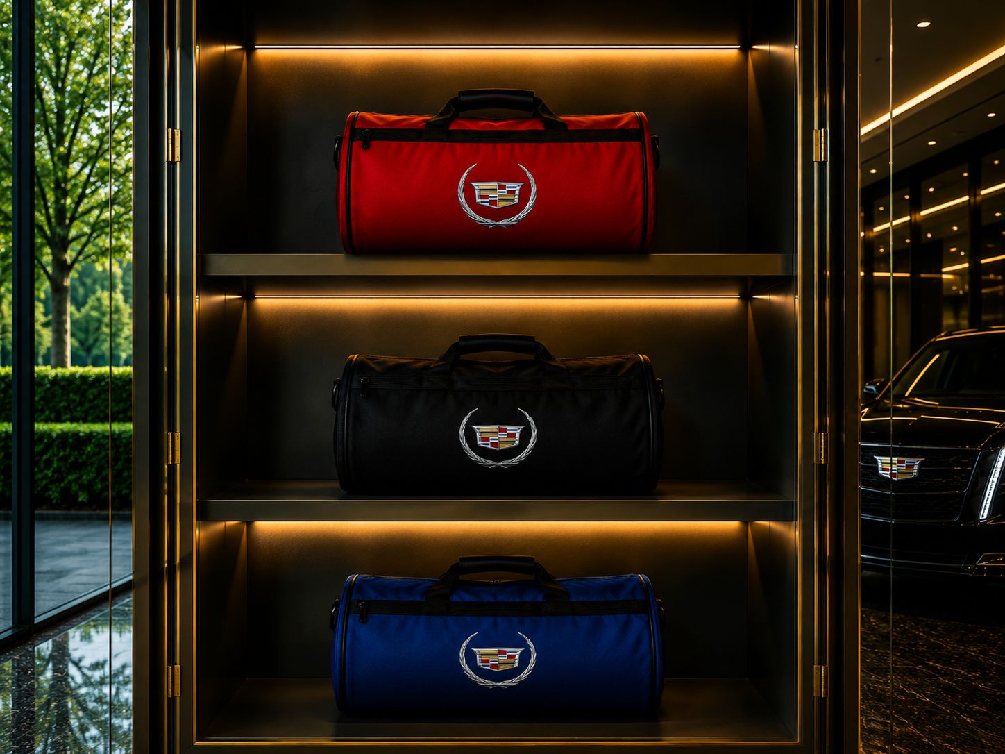 Luxury Cadillac Duffel Bag - Trunk Bag 12" × 20"