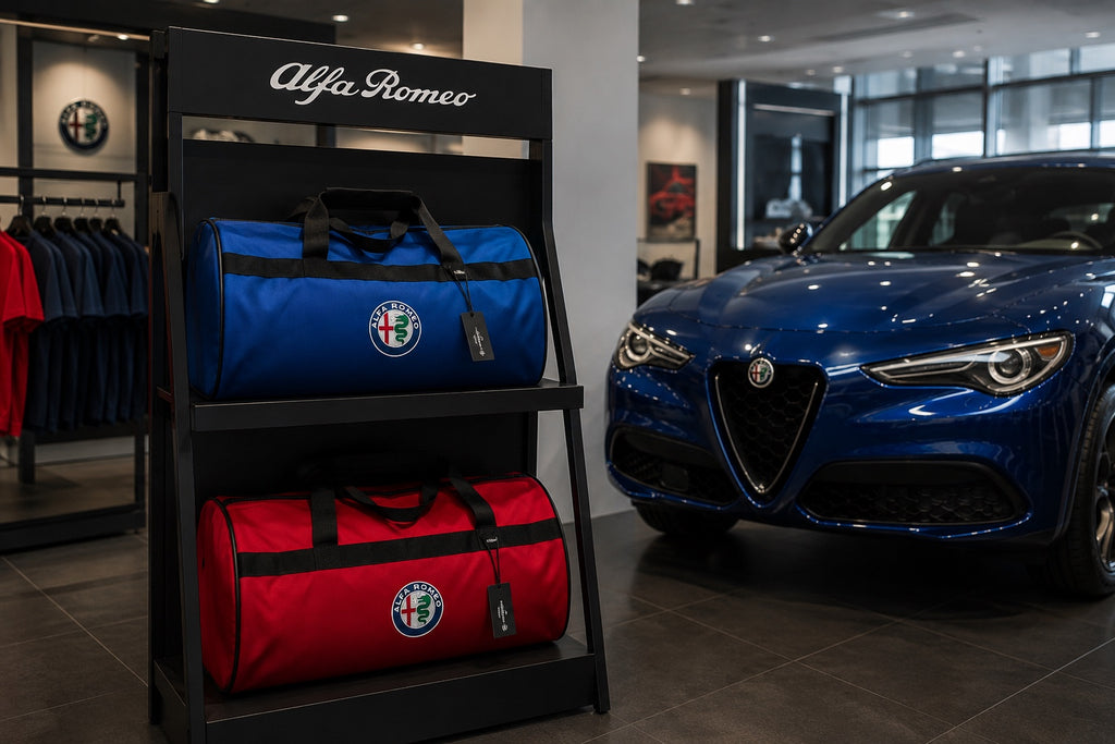 Luxury Alfa Romeo Duffel - Trunk Bag 12" × 20"