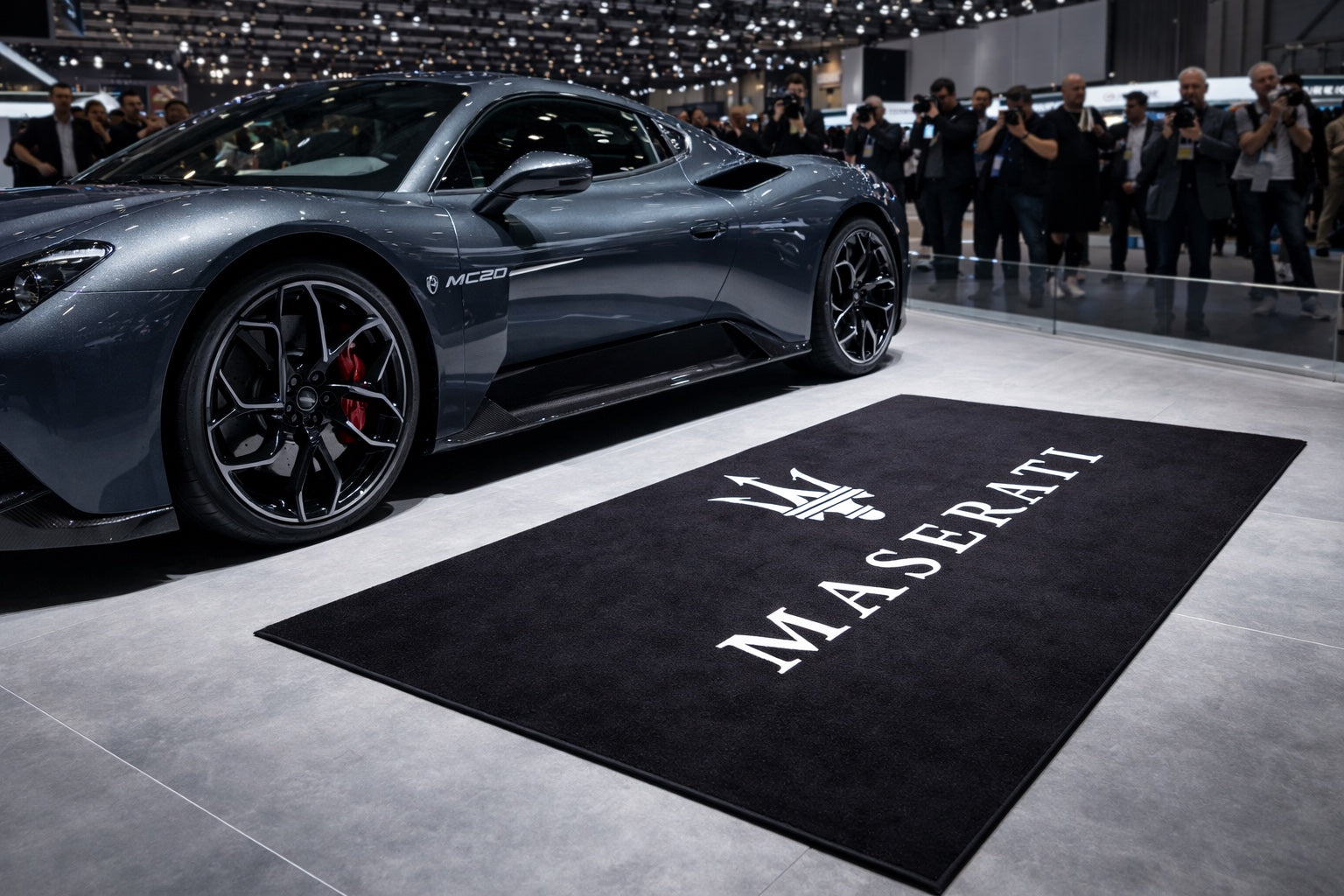 Maserati Garage Mat – Non-Slip Premium Rug for Home & Car Display (59×86”)