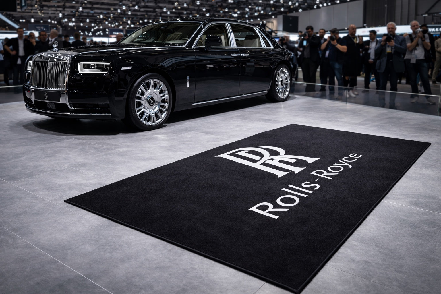 Rolls Royce Garage Mat – Non-Slip Premium Rug for Home & Car Display (59×86”)