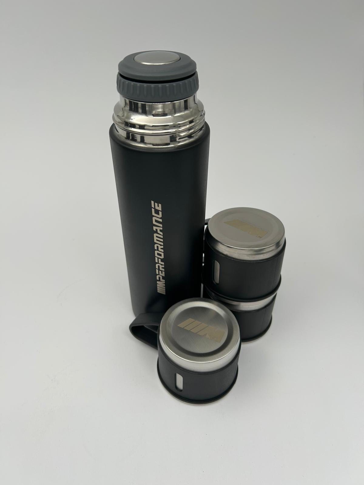 Laser Logo Thermos Set 500 ml – Choose Your Model - Insulated Flask with 3 Cups
