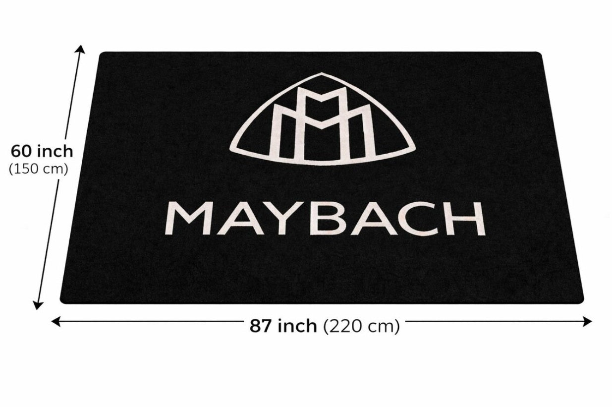 Maybach Garage Mat – Non-Slip Premium Rug for Home & Car Display (59×86”)