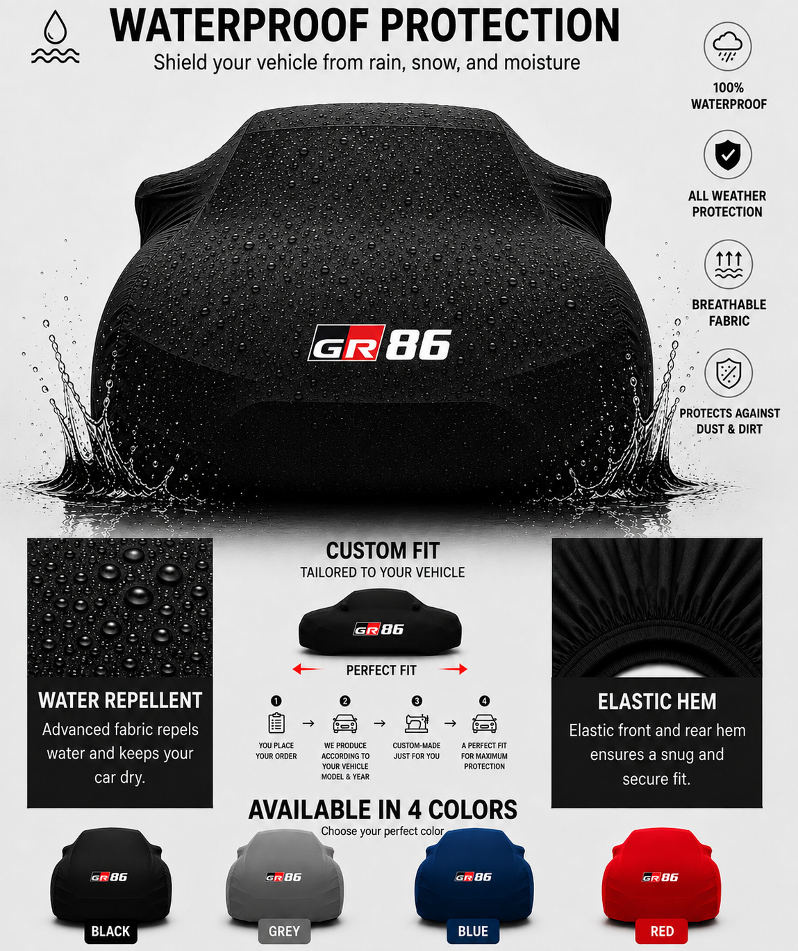 GR86 Outdoor Car Cover For All Model